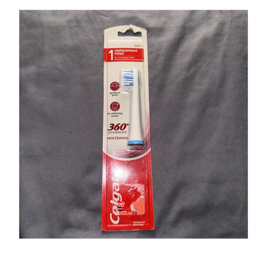 Colgate 360 Advanced Whitening Sonic Toothbrush Replacement Head Soft Bristles